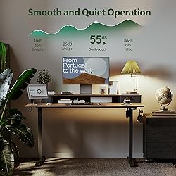 Agilestic Electric Standing Desk with 2 Drawers, 48