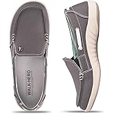 Womens Slip On Shoes - Casual Boat Loafers Shoes for Women with Arch Support - Plantar Fasciitis Canvas Sneakers for Daily Walking