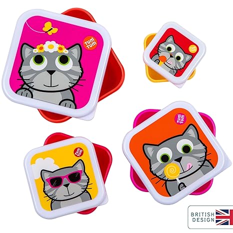 Tum Tum Nesting Bluebell Snack Pots (4 Count, Multicolor)