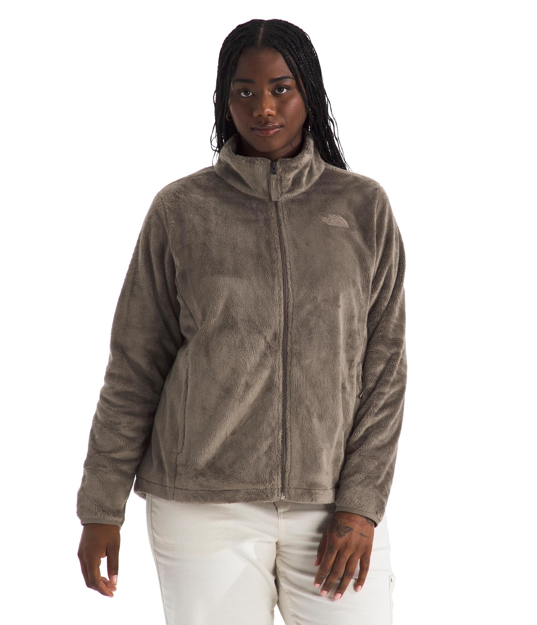 The North Face Women's Osito Full Zip Fleece Jacket (Standard & Plus Size) | Soft & Lightweight Fleece, Secure Zip Hand Pockets, Elastic Cuffs, Mocha Brown, X-Small Image