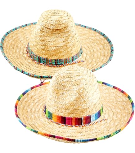 Kit Fête Mexicaine Jexine 48 Pièces - Sombreros, Colliers, Lunettes, Maracas - Cinco De Mayo