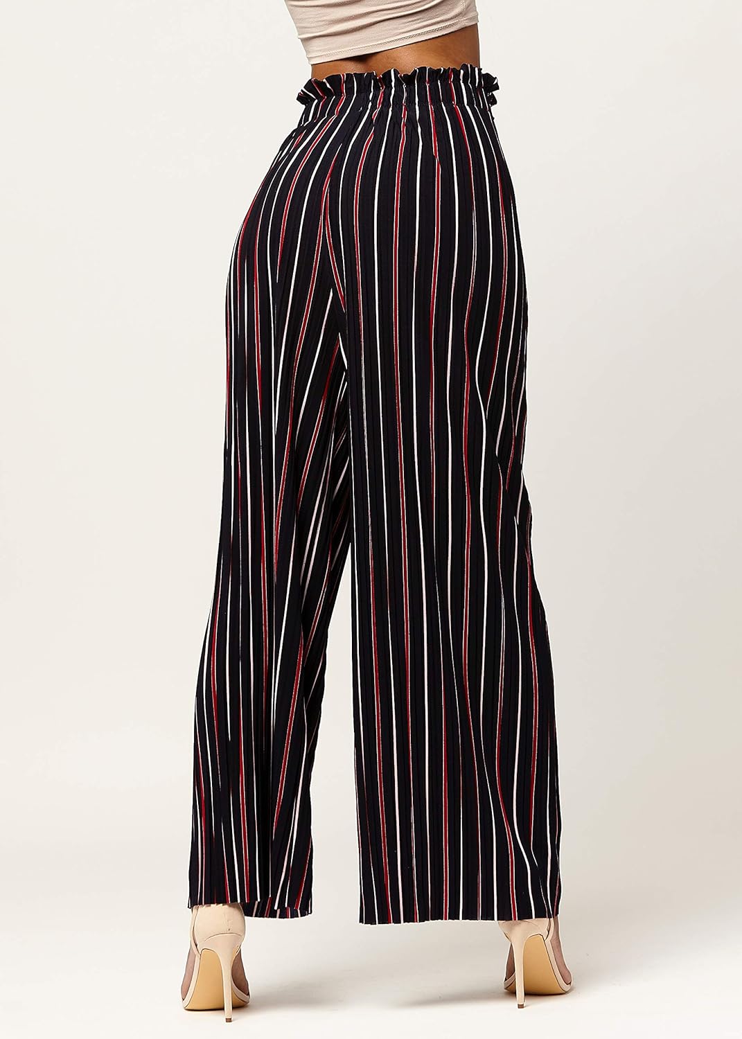 Premium Stretch Palazzo Pants for Women - High Waisted Micro Pleated - Regular and Plus Sizes at  Women’s Clothing store