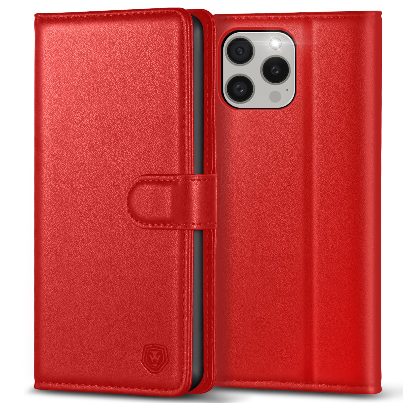 Mobile Phone Case for iPhone 15 Pro Max Case Premium PU Leather iPhone 15 Pro Max Case Flip Case Wallet Card Slot Stand Magnetic Mobile Phone Case Protective Cover for iPhone 15 Pro Max (6.1 Inch) -