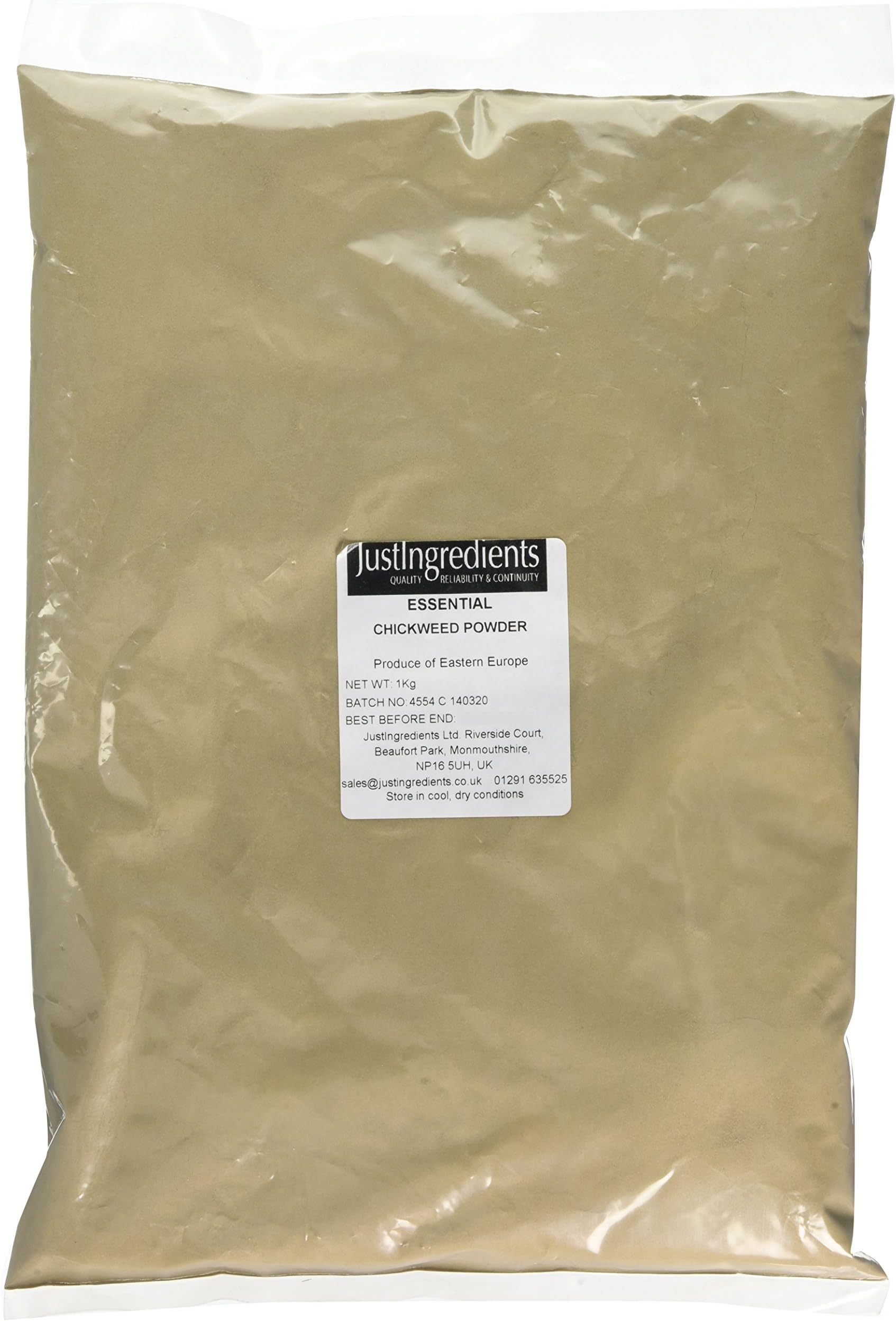 JustIngredients Essentials Chickweed Powder, 1 kg