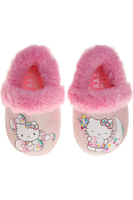 Pantuflas Hello Kitty - Chaussons Licenciés, Semelle Antidérapante, Doux Et Chauds Pour Enfants