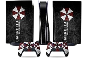 MaD Vision® Extra-Durable Vinyl Skin Set for PS5 Disc + 5 Pairs of Aiming Rings | Scratch-Resistant Sticker Kit for PlayStati