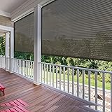 SunnyRoyal Outdoor Roller Shades Exterior Roll Up