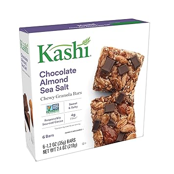 Amazon Com Kashi Chewy Chocolate Almond Sea Salt Granola Bars
