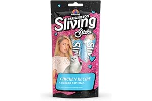 Weruva Paris Hilton Pamper Like Paris Sliving Sticks, Chicken, 0.5oz Lickable Cat Treats, Pack of 5