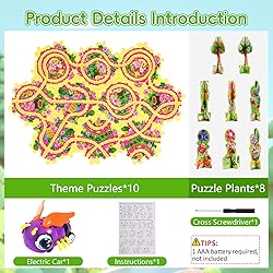 10Pcs Puzzle Track Car Play Set for