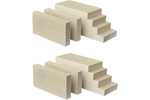 Protalwell Woodstove Firebricks, Upgrade Fire Bricks Replacement for US Stove FBP6, Size 9" x 4-1/2" x 1-1/4", 12-Pack