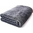 Extra Large Premium Microfiber Towels for Car Detail Streak Free, Holds Up to 9 lbs, 1400 GSM Ultra Soft, Super Absorbent, Twisted Loop Design, One-Pass Auto Car Drying Towel, Trucks, SUVs, 24" x 36"