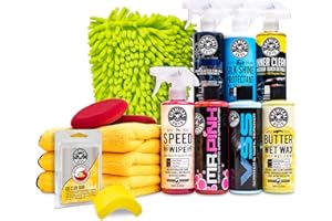 Chemical Guys HOL123 Car Cleaning Kit for Interior & Exterior, 14 Items Including (7) 16 oz Chemicals