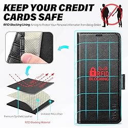 TUCCH Wallet Case for Galaxy S25 Ultra, Magnetic PU