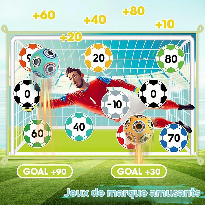 Ensemble de Jeu de Football pour Enfants avec 2 Balles
