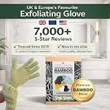 Temple Spring Exfoliating Glove Carbonized Bamboo Body Scrubber Sage Green view 7