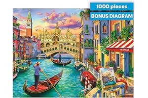 Buffalo Games - Image World - Sights of Venice - 1000 Piece Jigsaw Puzzle for Adults -Challenging Puzzle Perfect for Game Nights - Finished Size is 26.75 x 19.75