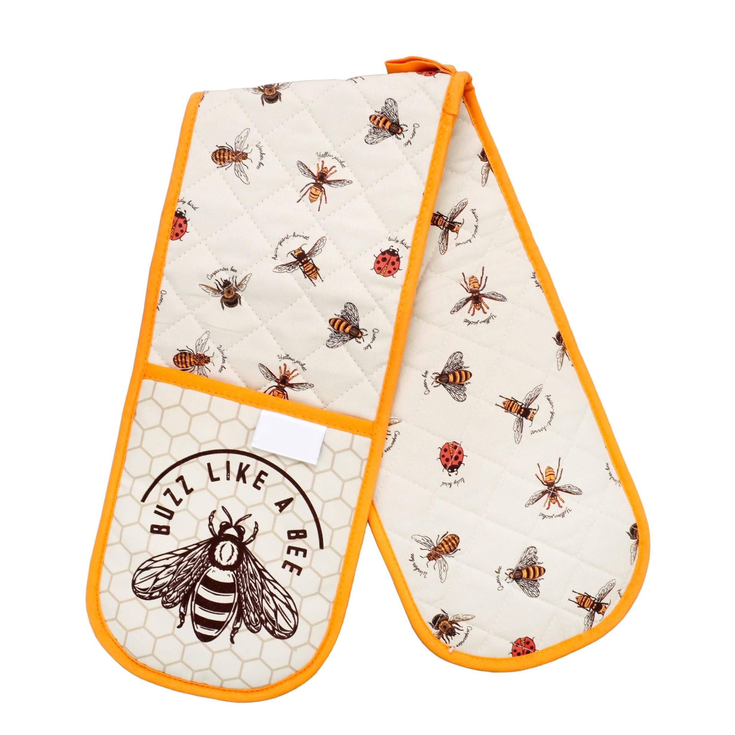 SiXsigma Sports Double Oven Gloves Heat Resistant Oven Mitts - Heavy Duty Potholders Novelty Home And Kitchen Gloves For Cooking & Baking - Ideal For Women & Men (Light Brown)