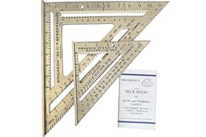 SWANSON Tool Co., Inc SW1201K Value Pack 7 inch Speed Square and Big 12 Speed Square (without layout bar) ships with Blue Book