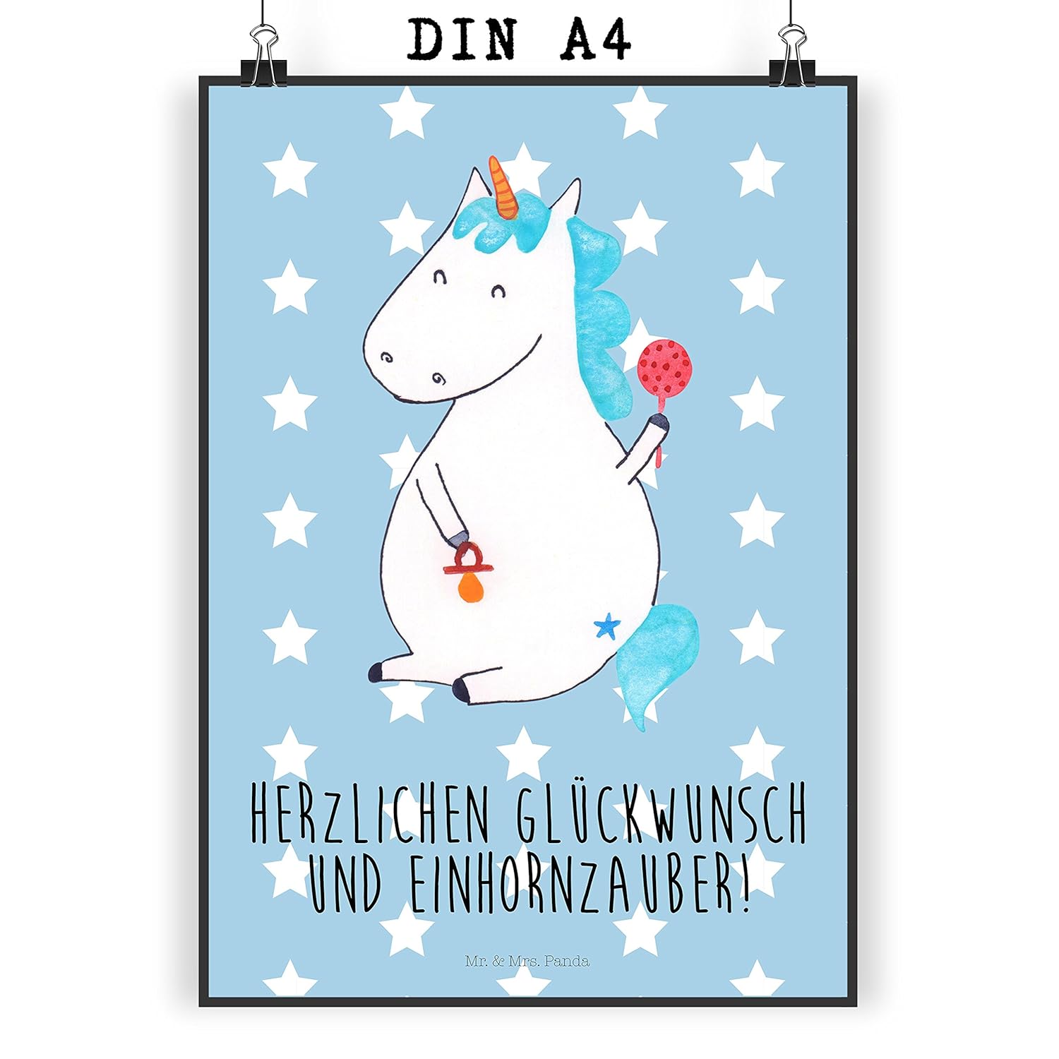 Mr Mrs Panda Einhorn etsy bild