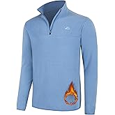 Willit Men's Fleece Pullover Winter Shirts Long Sleeve Quarter Zip Cold Weather Golf Hiking Casual Warm Shirts