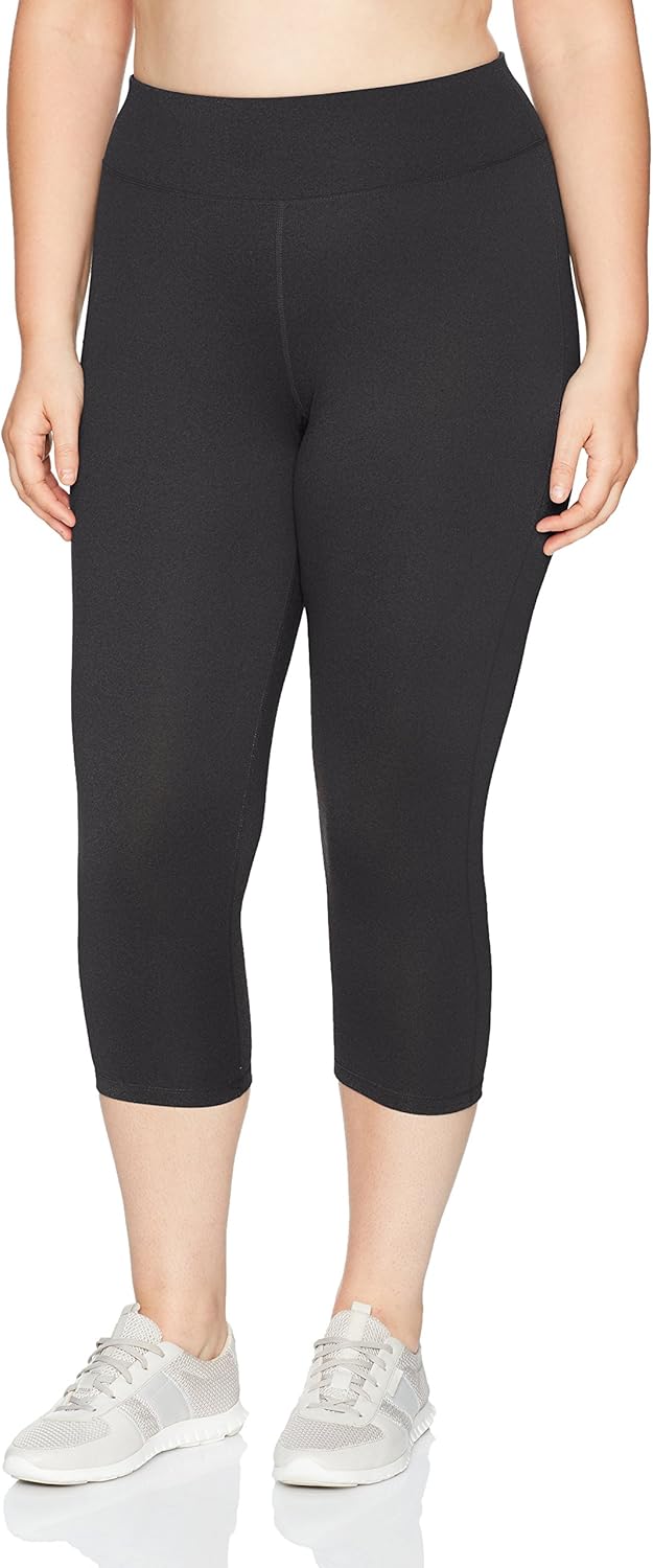 JUST MY SIZE Women's Plus Size Active Stretch Capri at  Women’s Clothing store