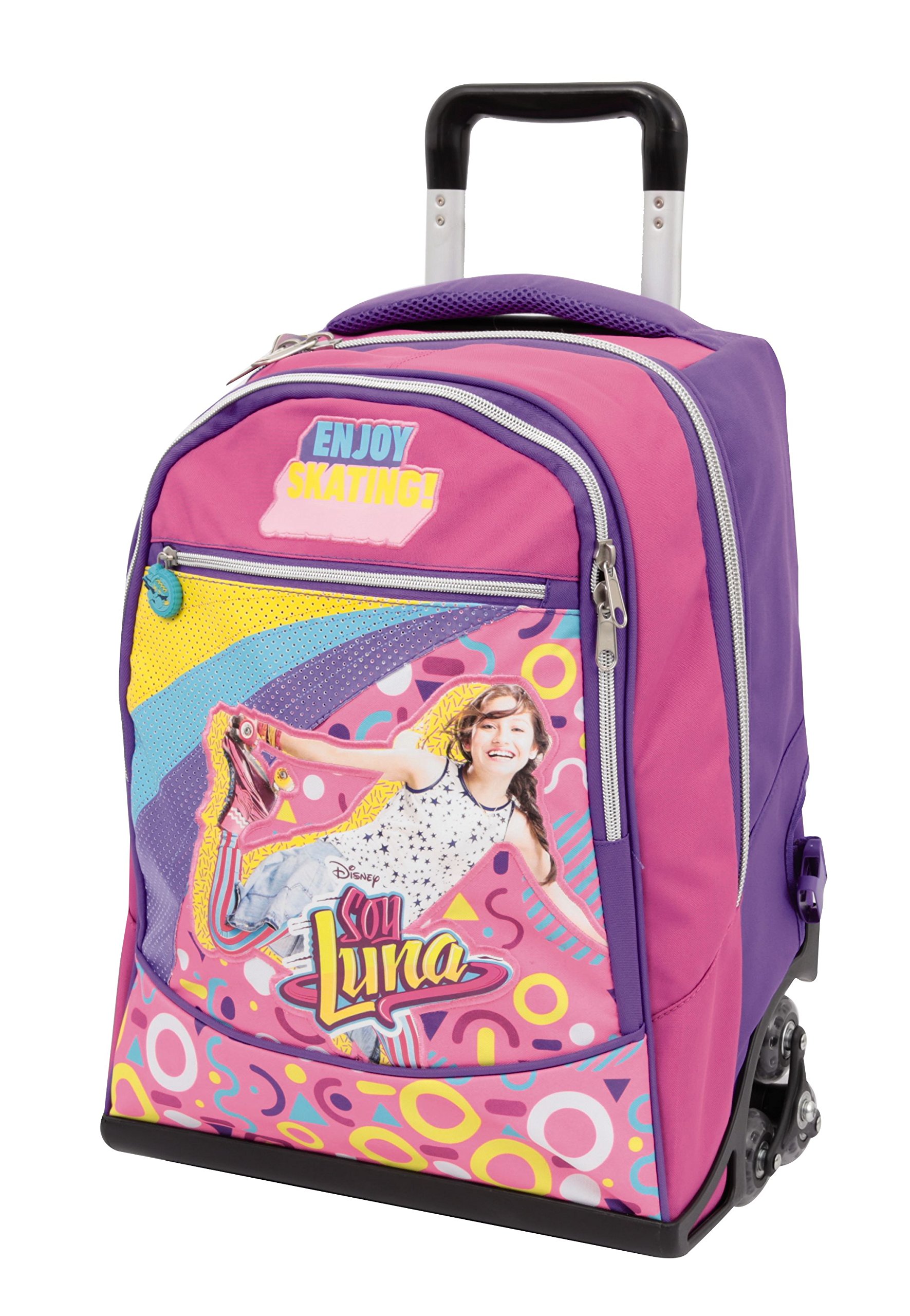 Auguri Preziosi Preziosi - Soy Luna Zaino Trolley 3 Ruote Con Gadget Incluso, Collezione 2017/18 Children's Luggage, Black (Nero)