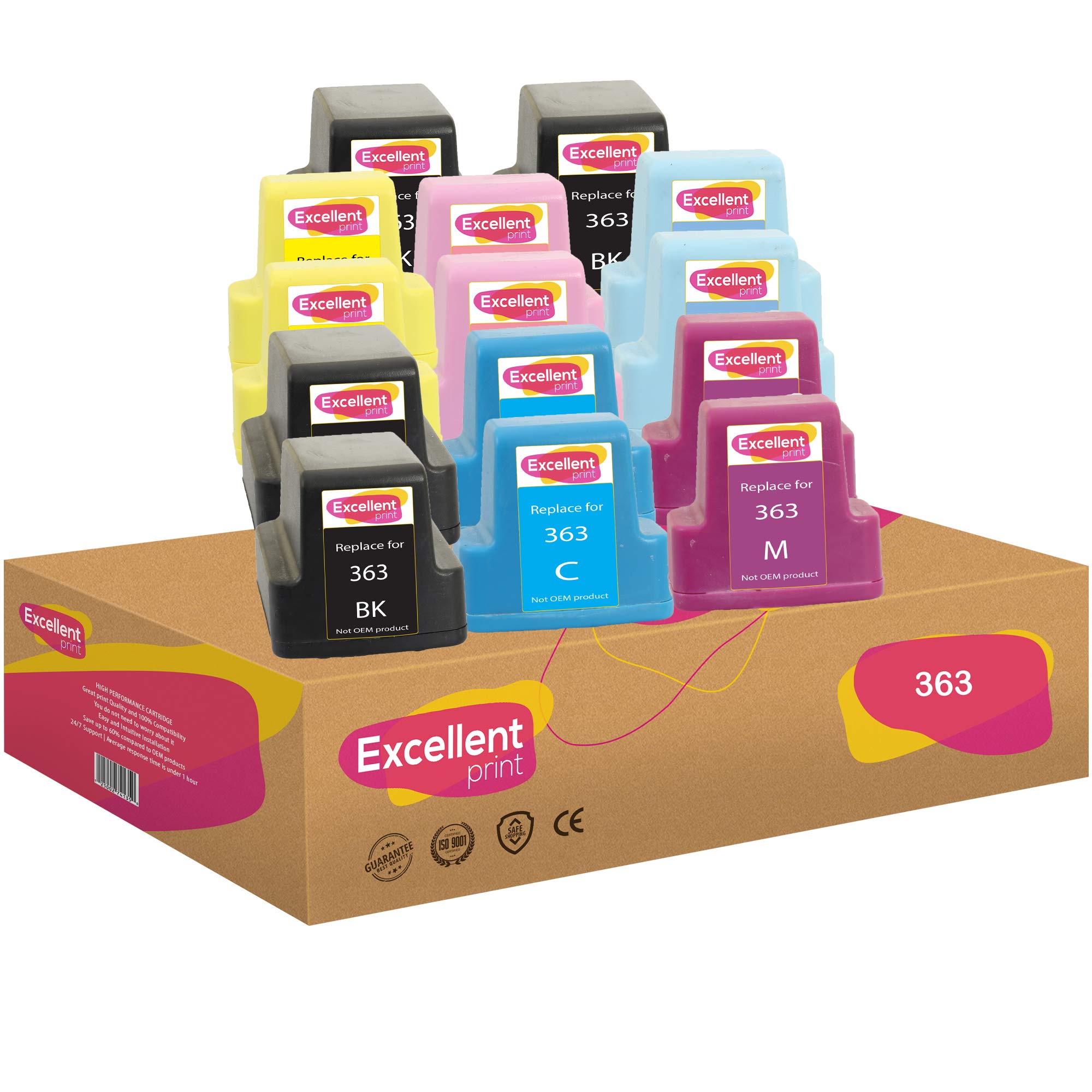 Excellent Print 363 Compatible Ink Cartridges for HP Photosmart 3100 3200 3110 C6280