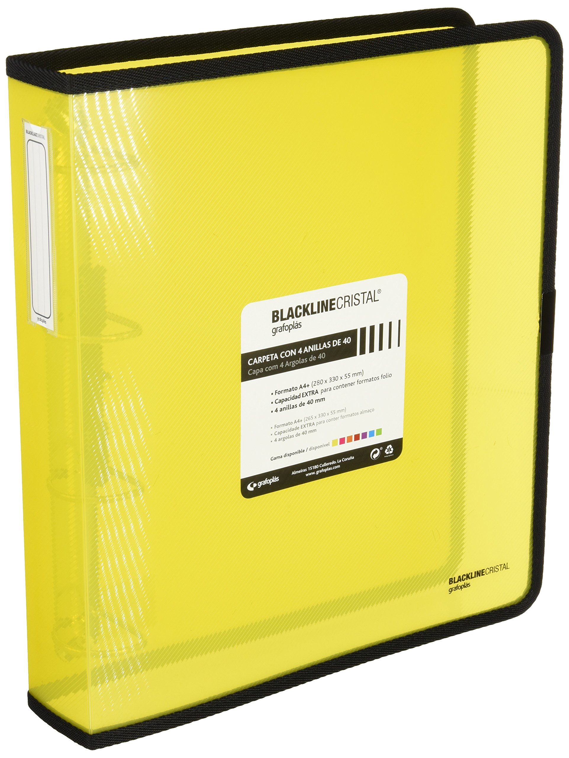 Grafoplas 30120660 – Ring Binder with Yellow A4 +