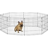 New World Dog Exercise Pen & Playpen, 18-Inch, No Door, Black