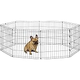 New World Dog Exercise Pen and Playpen Without a Door, Includes Grounding Stakes and Provides 4.7 Meters of Play Space, 157.5
