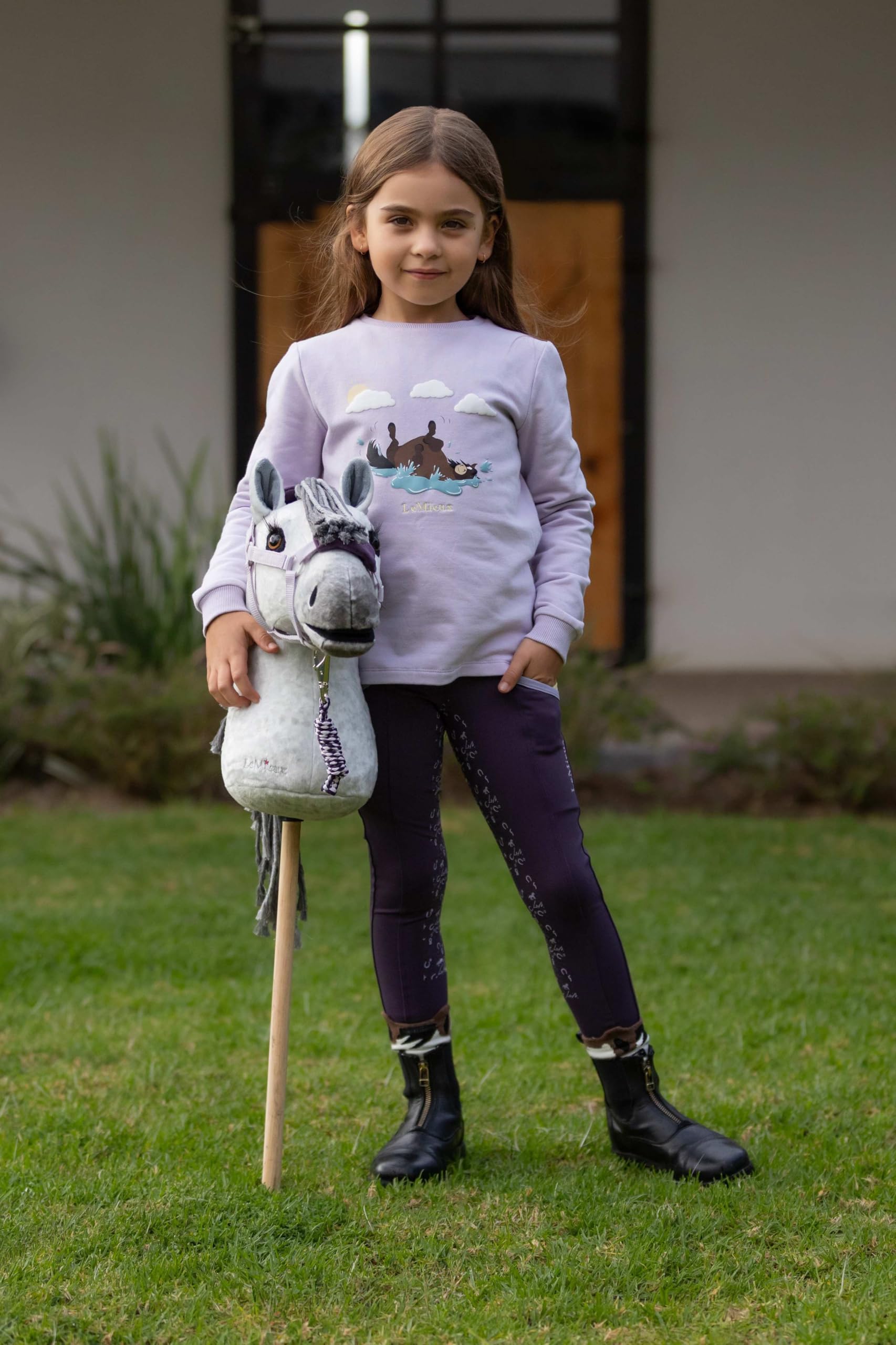 LeMieux Hobby Horse Earl - Striking Grey - Realistic Head - Perfect for Kids