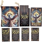 ASVP Shop Angel Number Oracle Card Deck - 60 Guidance & Affirmation Cards for Spiritual Growth, Daily Inspiration, Meditation, & Manifestation - Includes Box & Carrying Bag