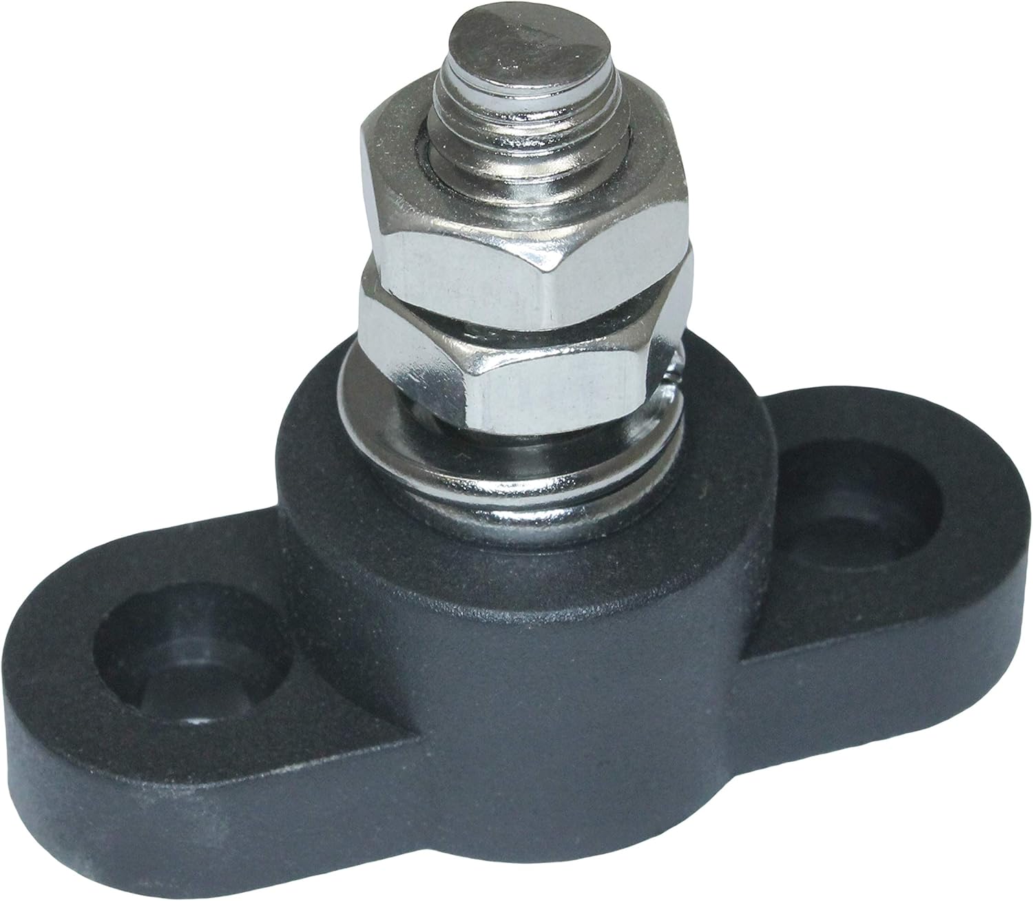 Positive Insulated Battery Power Junction Post Block 3/8 Lug X 16 thread (Red & Black Set): Automotive