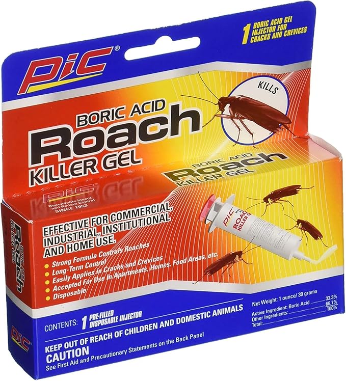 Pic GEL1 Roach Control Gel In Syringe, 1Ounce Garden & Outdoor