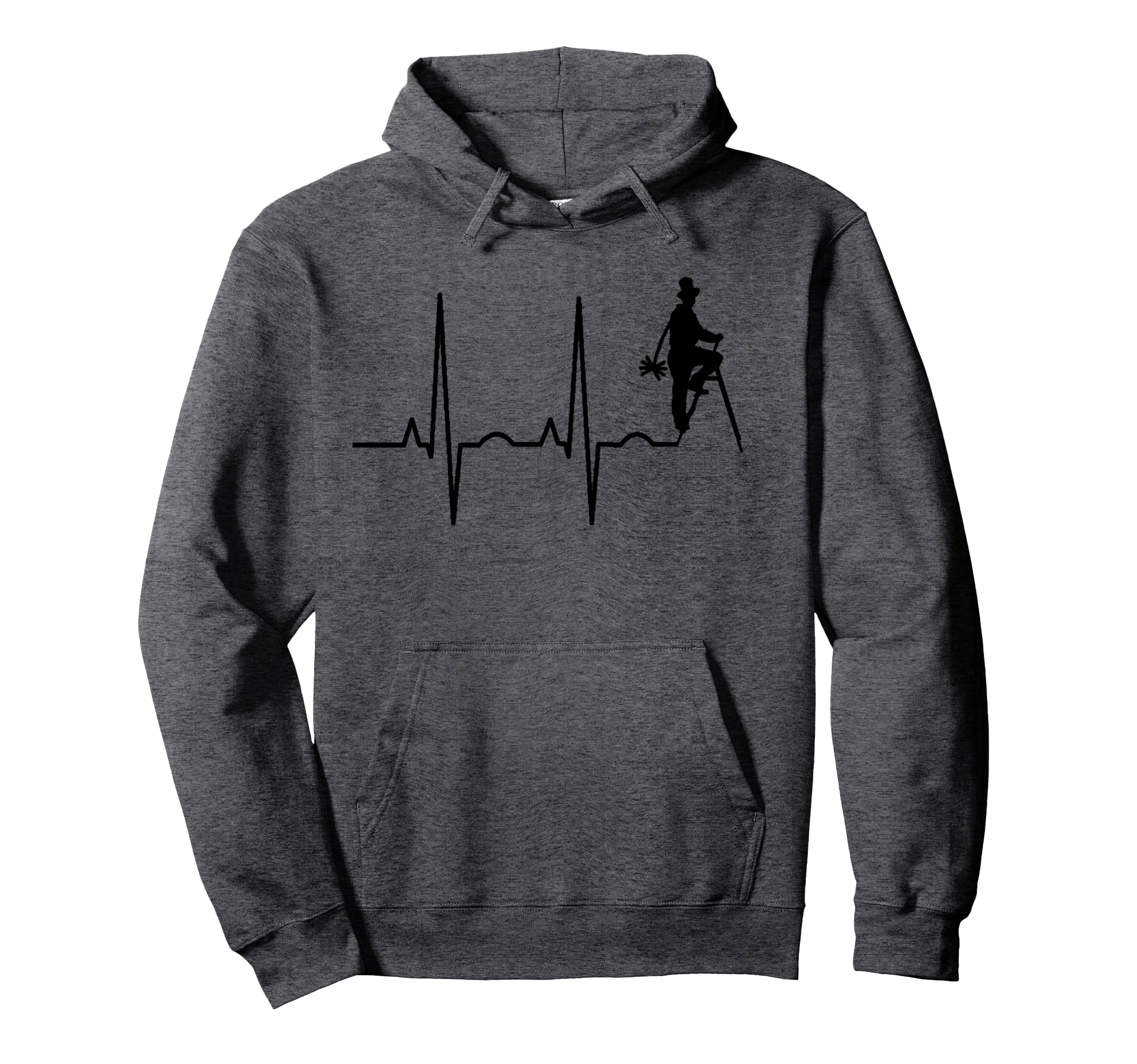 Chimney Sweep Heartbeat Fireplace Flue Cleaner Pullover Hoodie