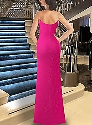 VFSHOW Womens 2024 Formal Prom Maxi Dresses Ruched