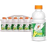 Gatorade Lower Sugar Sports Drink, Lemonade, 12 fl oz Bottles, (12 Pack) | 75% Less Sugar, No Artificial Flavors, No Artificial Sweeteners, No Artificial Colors, Electrolyte Sports Drink, Hydration
