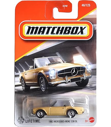 Amazon.com: Matchbox 1963 Mercedes-Benz 230 SL 86/100 1:64 Scale