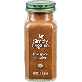Simply Organic, Organic Five Spice Powder, 2.01 Ounce, Cinnamon, Fennel Seed, Cloves, Star Anise & White Pepper, Non GMO, Kos