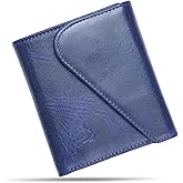 Full-Grain Leather Wallet for Men, Handcrafted Mens Bifold Wallet with RFID Blocking, Magnetic Closure, Slim Minimalist Thin Design, ID Window, Book Shaped Gift Ready Box, 3-Year Warranty