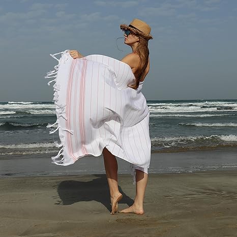 Casalano Saunatuch orientalisches Badetuch Strandtuch Hamamtuch Peshtemal | Für Damen und Herren | 100 x 165 cm | 100% Baumwo