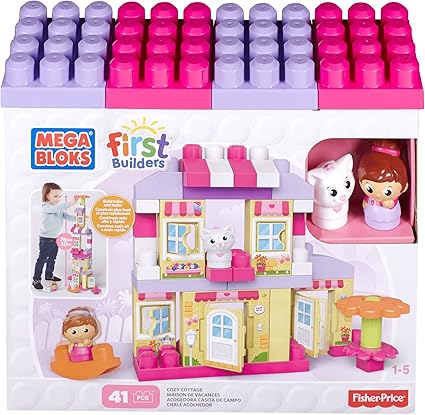 Amazon Com Mega Bloks First Builders Cozy Cottage Building Set