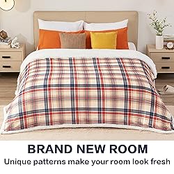 inhand Sherpa Throw Blanket Family-Friendly Brown