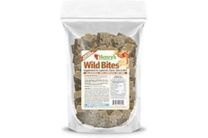 HENRY'S HEALTHY PETS Henry’s Wild Bites – Nutritionally Complete Food for Squirrels, Flying Squirrels, and Chipmunks, 18 Ounces