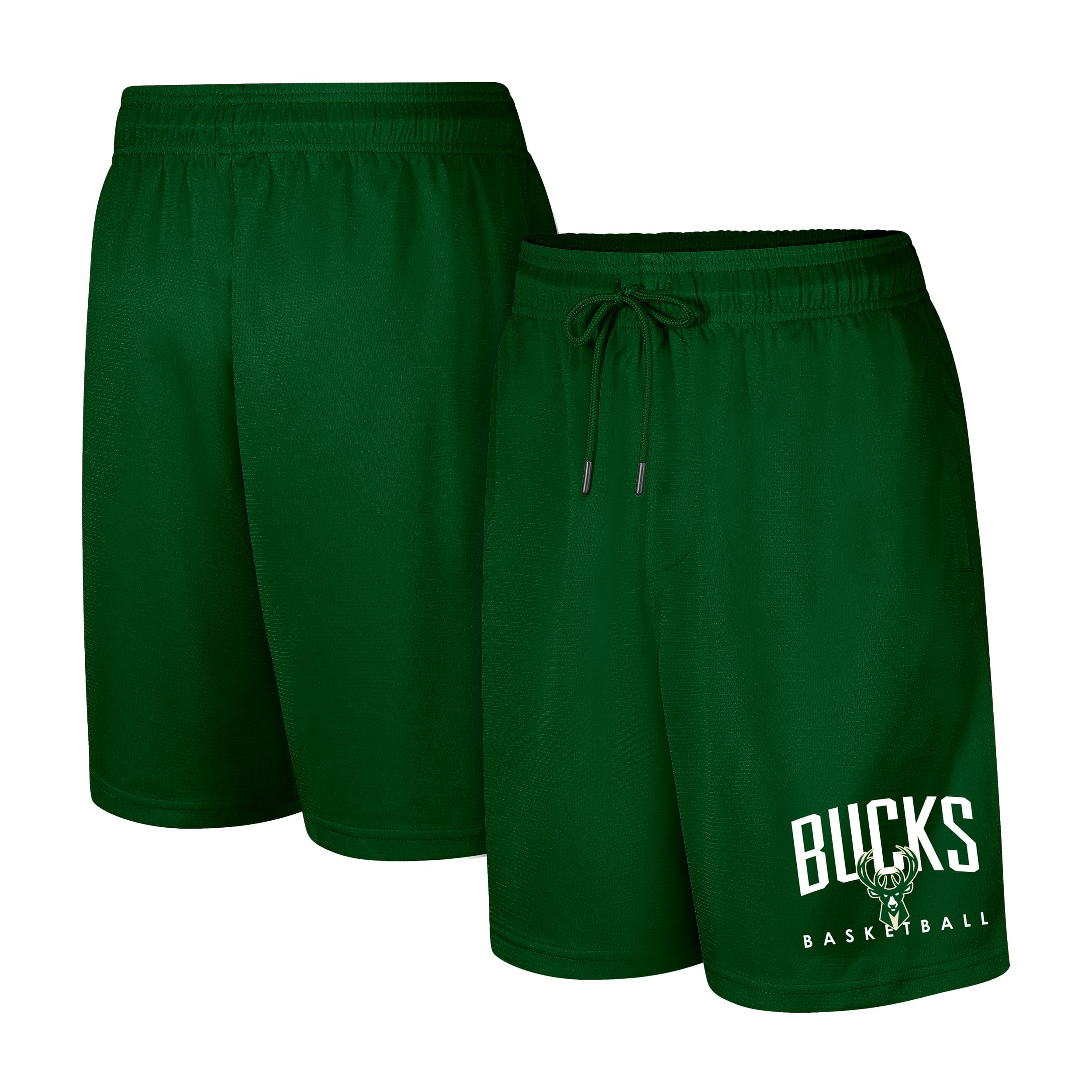 Ultra Game NBA Official Men’s Teamster Basketball Shorts, Milwaukee Bucks, Team Color, XX-Large Image