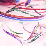 HONGCI 2 Rolls 50 m each Shiny Blue Ribbon Curling Ribbon 5mm Balloons Gift view 4