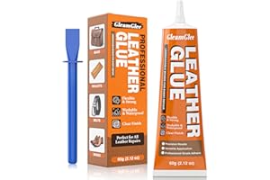 Leather Glue 60ml – Extra Strong, Waterproof & Flexible Adhesive – Fast-Drying Repair Glue for Leather & Vinyl – Ideal for Sh