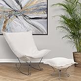 Howard Elliott Collection Puff Cushion Pana Cover, Square Replacement Cushion Cover, 100% Polyester Fabric for Chairs & Home 