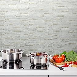 AULIGET 20 Sheets Faux Stone Peel and Stick